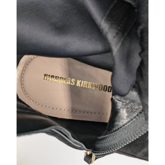 Nicholas Kirkwood Women’s Suede Prism Ankle Boots Black EU35.5 - Picture 8 of 11